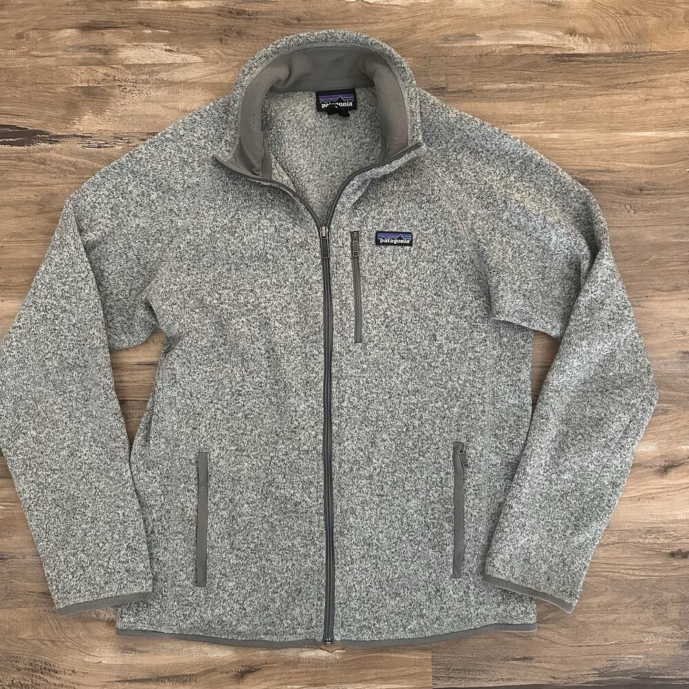 Women’s Patagonia Heather Gray Stonewash Zip Better Sweater Fleece Jacket L/XL